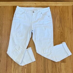 Jag Jeans Women's White Cropped Jeans